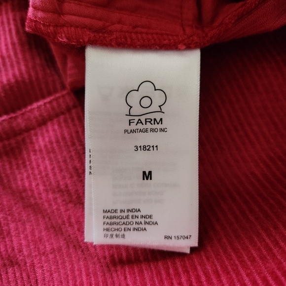 Farm Rio Pink Corduroy Embroidered Pants - Picture 8 of 13